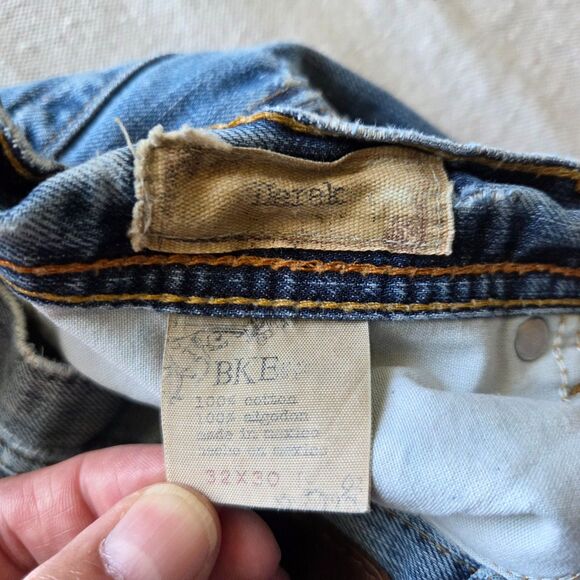 Buckle BKE Jeans Mens Size 32x30 Blue Denim Derek Stretch Bootleg Western - Picture 9 of 15